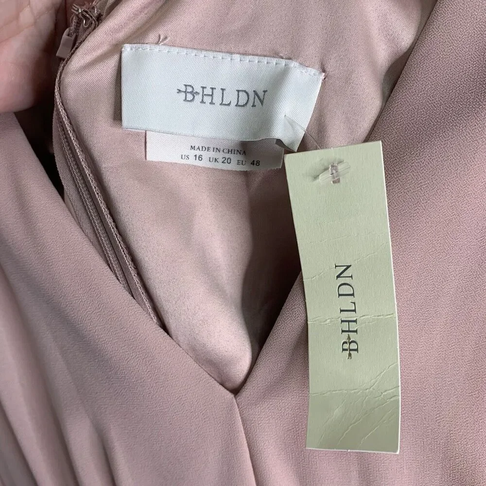 Anthropologie BHLDN Doria Chiffon Maxi Dress Womens Size 16 NWT $330 - Picture 7 of 12